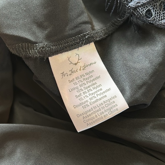 For Love and Lemona San Marcos Lace Black Mini Dress Size Small - Picture 10 of 14